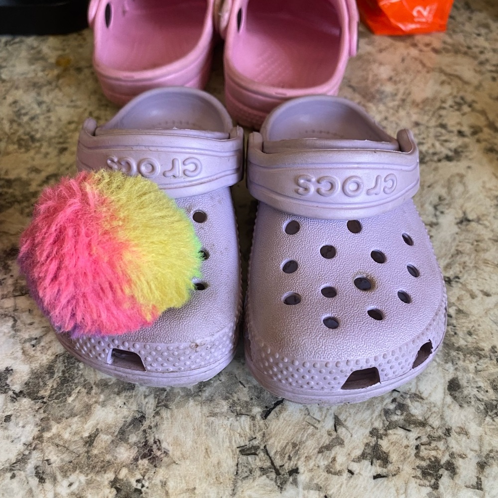 Purple Crocs Size 6C